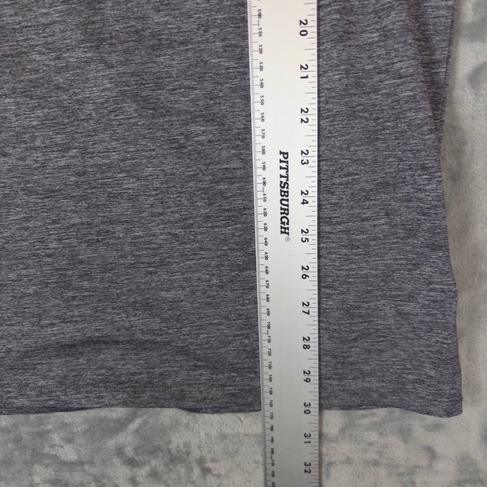 KJUS Polo Shirt Mens XL Grey Navy Blue Heathered UPF 50 Golf Activewear Top - Picture 5 of 7